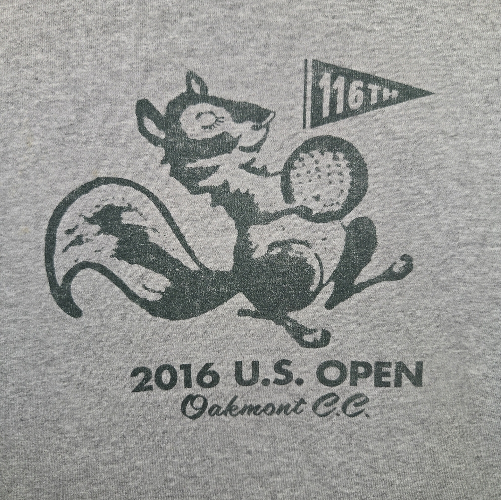 Gray 2016 U.S. Open Oakmont T-Shirt Medium